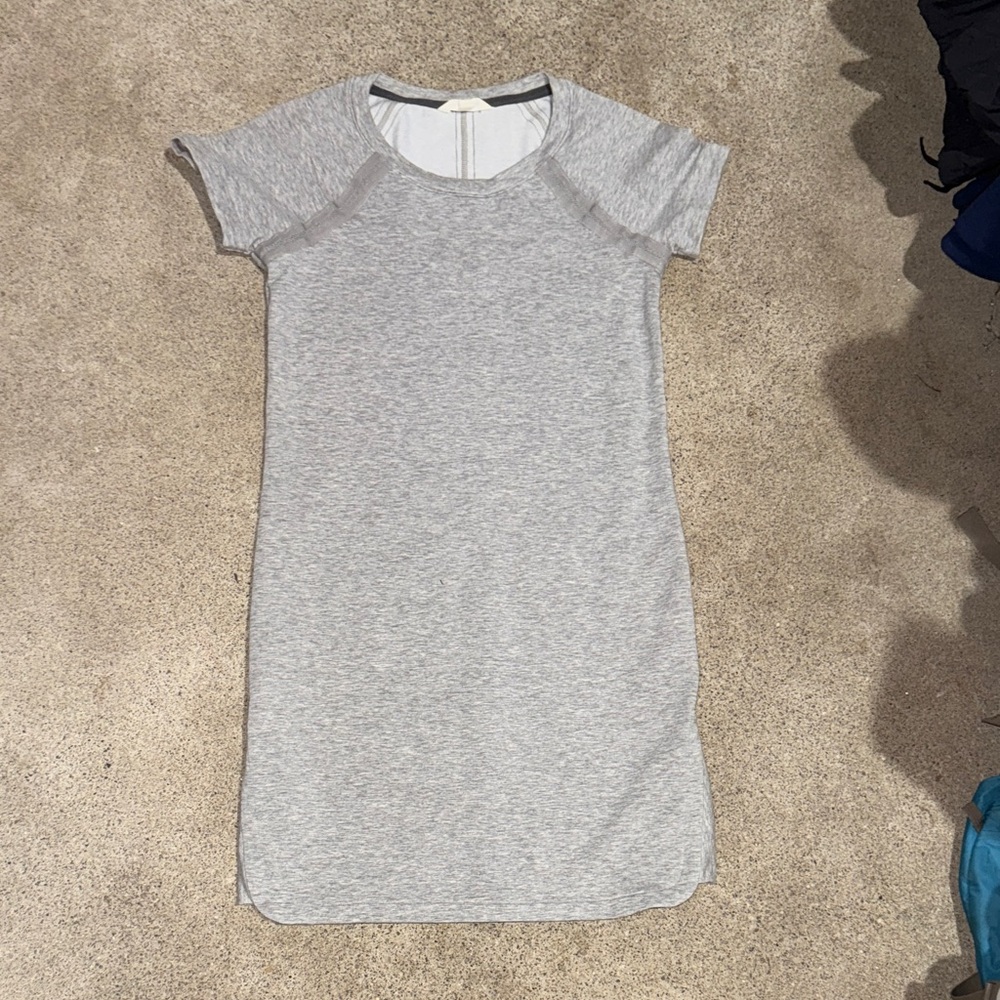 Athleta Pacer Sweatshirt Short Sleeve Shift Mini Dress